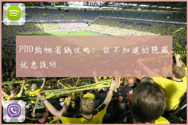 PDD购物省钱攻略：你不知道的隐藏优惠技巧